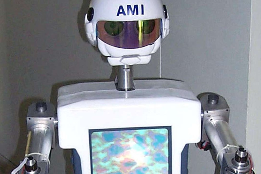 A robot named AMI (Artificial Intelligence Multimedia Innovative Human Robot), built by South Korean Yang Hyun-seung, a professor of electrical engineering and computer science at the Korea Advanced Institute of Science and Technology Photo: Reuters, KAIST