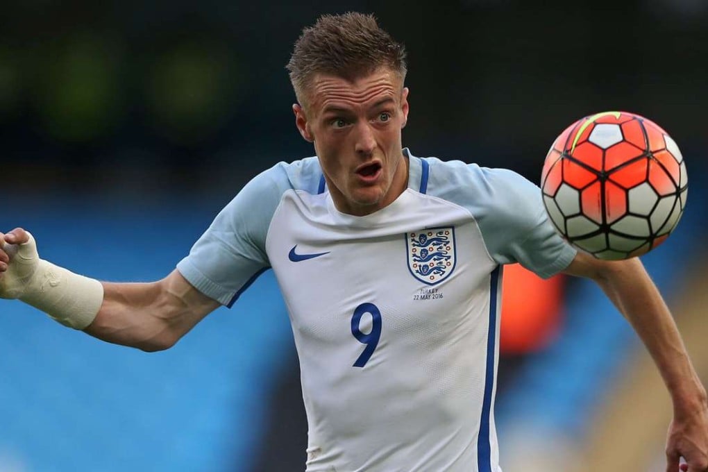 Jamie Vardy’s remarkable season with Leicester City earned him a position in the England side. Photo: AFP