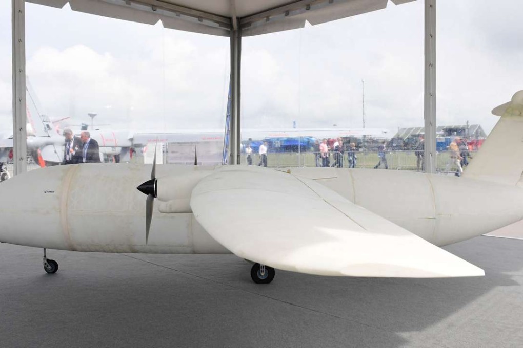 The THOR aircraft is pictured at the International Aerospace Exhibition. Photo: AFP