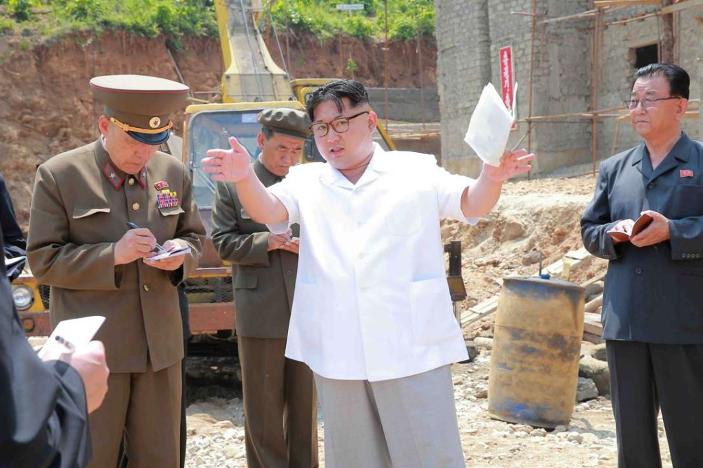 North Korean leader Kim Jong Un (centre). Washington’s move comes after the UN Security Council slapped the harshest-ever sanctions on the North in March for its widely-condemned nuclear test and a long-range missile launch. Photo: Reuters