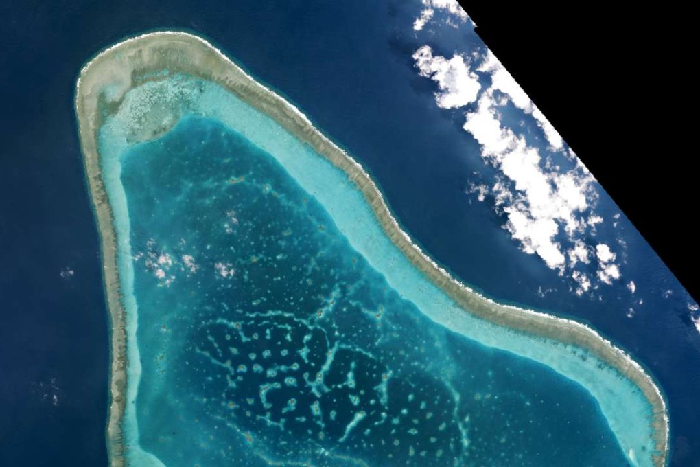 The Scarborough Shoal in the South China Sea in a file photo from March. Photo: Reuters