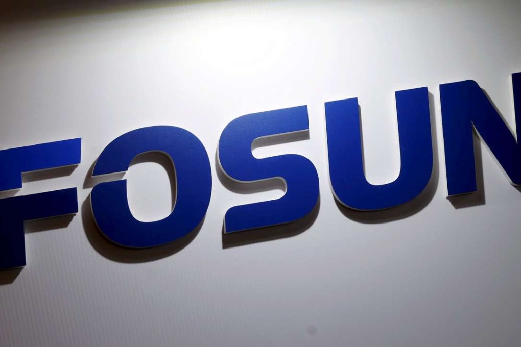 A company logo of Fosun International. Photo; Reuterrs, Bobby Yip