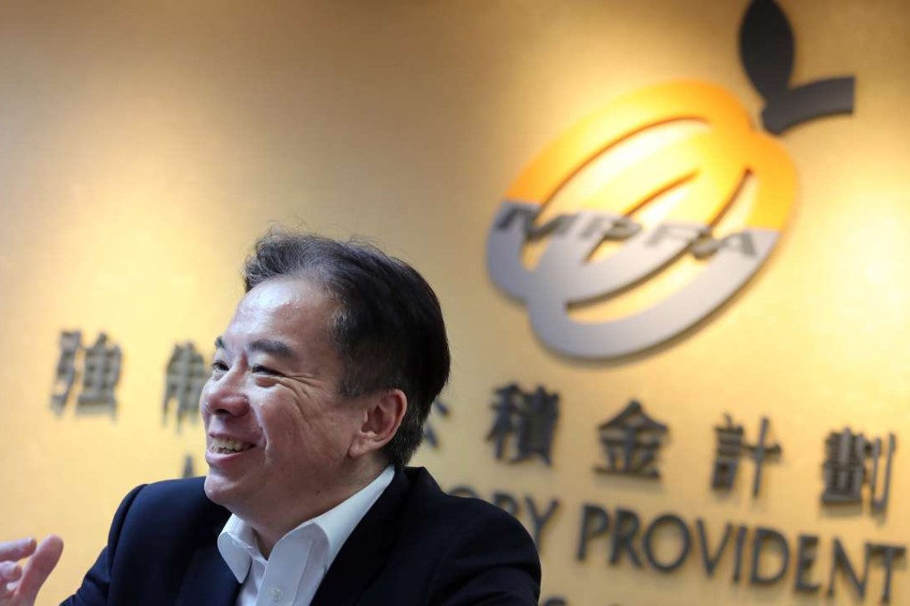 Dr. David Wong Yau-kar is Chairman of the Mandatory Provident Fund Schemes Authority in Sheung Wan. Photo: Bruce Yan
