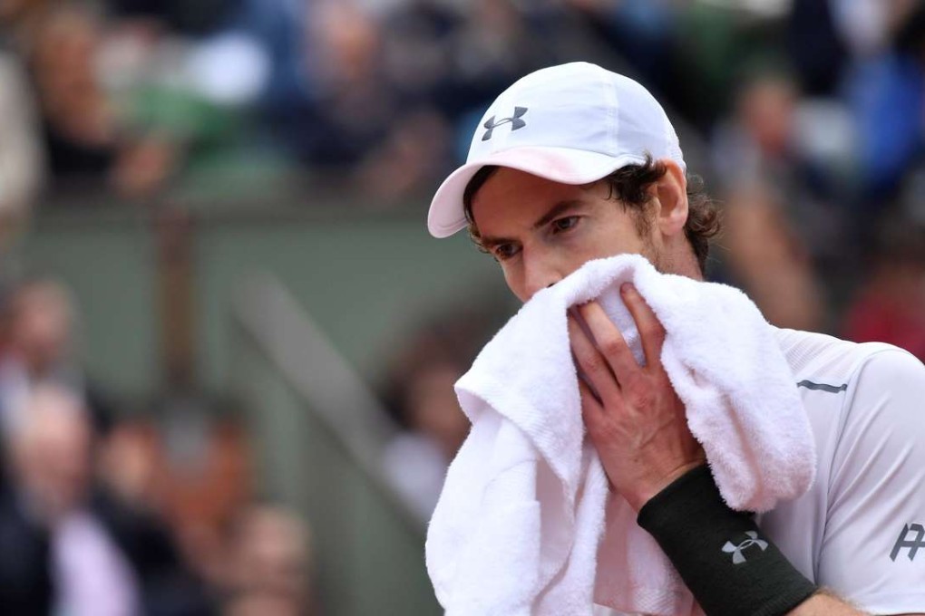 Britain's Andy Murray gestures during the men's final. Photo: AFP