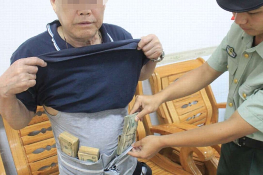 Customs officials stopped a nervous-looking man trying to pass through Shenzhen customs because he appeared ‘surprisingly plump’. Photo: SCMP Pictures