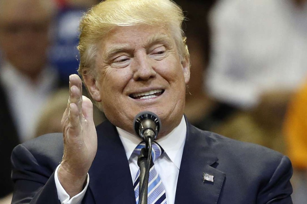 Republican presidential candidate Donald Trump speaks at a campaign rally in Montana. North Korea has praised him for his wisdom. Photo: AP