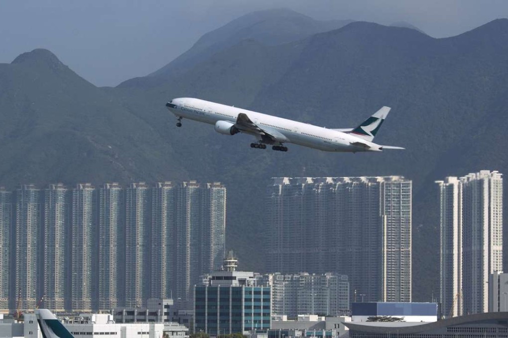 A Cathay Pacific jet takes off from Hong Kong International Airport. Photo: SCMP Pictures