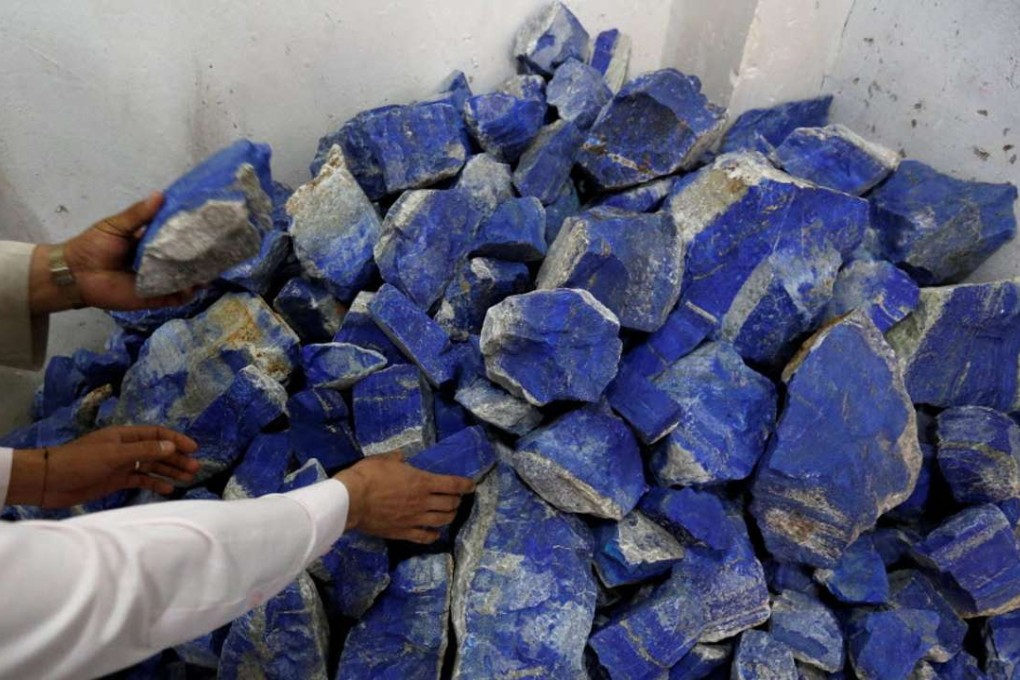 Taliban and other insurgents are earning some US$20 million a year illegally mining lapis lazuli, according to Global Witness. Photo: Reuters