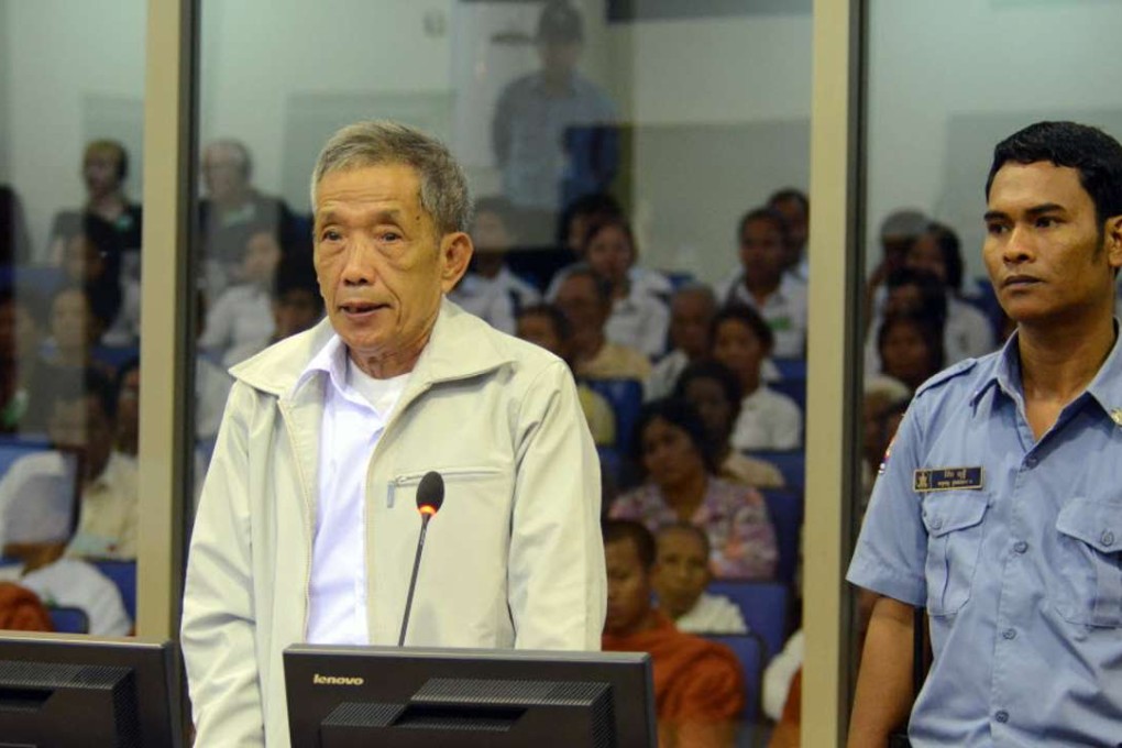 Kaing Guek Eav, alias “Duch”, the first member of Cambodia’s Khmer Rouge regime, admitted on Thursday murdering four unidentified Westerners. Photo: AFP