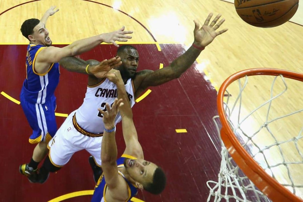 LeBron James served a timely reminder to the Warriors’ ‘Splash Brothers’ that he is still a force in NBA. Photo: AFP