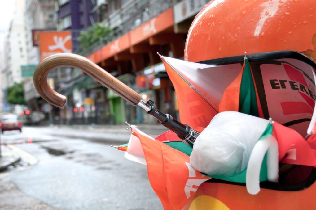 A typically used and abused rubbish bin on a Hong Kong street. Photo: Alamy