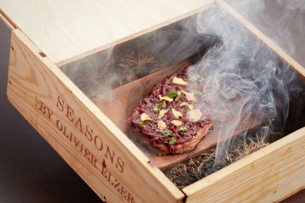 The grilled rib-eye at Seasons by Olivier E.