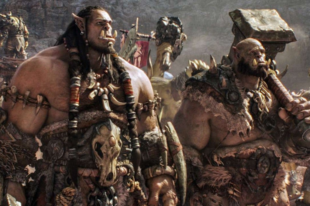 This image released by Universal Pictures shows characters Orc chieftain Durotan, voiced by Toby Kebbell, left, and Orgrim, voiced by Rob Kazinsky, in a scene from the film, "Warcraft," based on the Blizzard Entertainment video game. Photo: Universal via AP