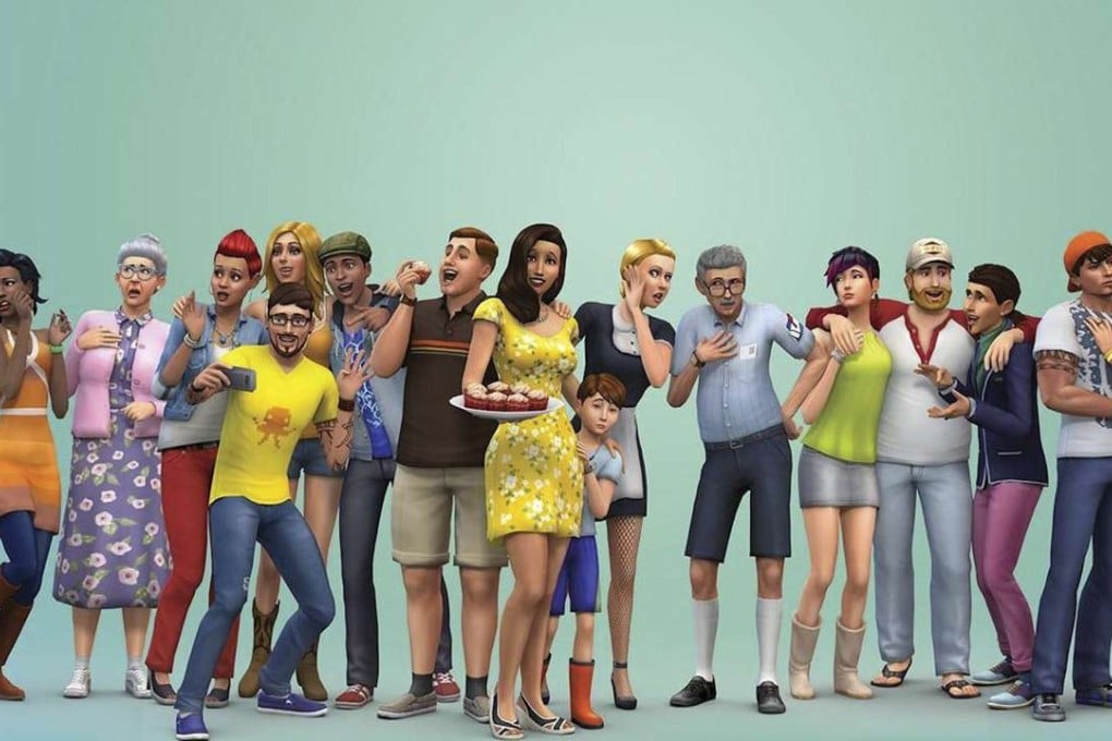 The diverse cast of The Sims 4 video game.