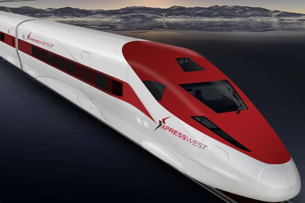 The proposed high-speed XpressWest train, which would run between Las Vegas and Los Angeles. Photo: AP