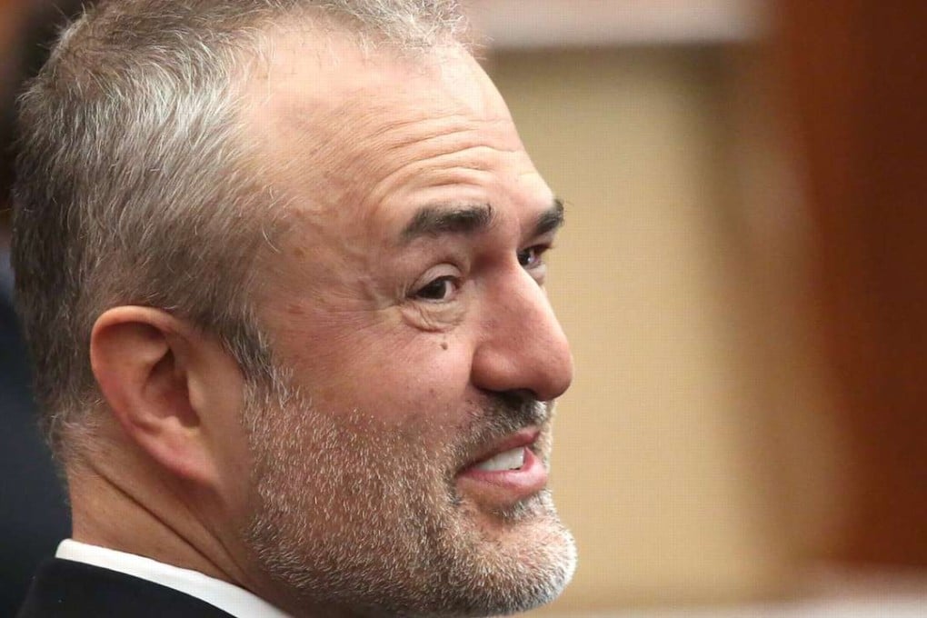 File photo of Nick Denton, founder of Gawker, talking with his legal team in court during the Hulk Hogan hearings. Photo: Reuters