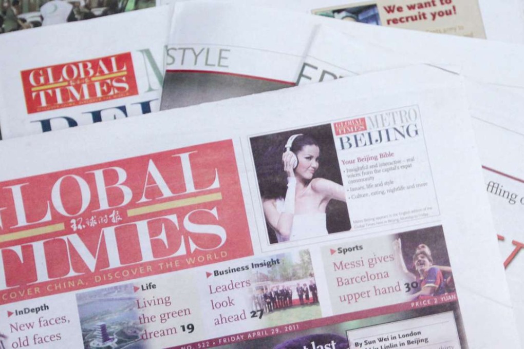 The Global Times has been high profile in its attacks on Hong Kong. Photo: SCMP Pictures