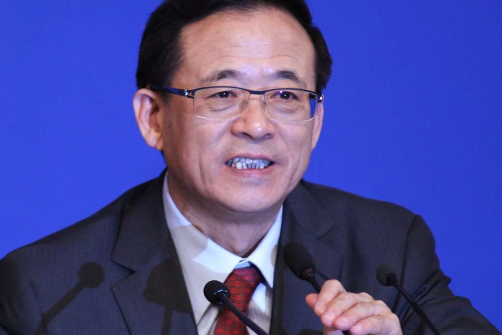 China Securities Regulatory Commission Director Liu Shiyu speaks to the press at the media centre in Beijing on March 12, 2016. Photo: Simon Song