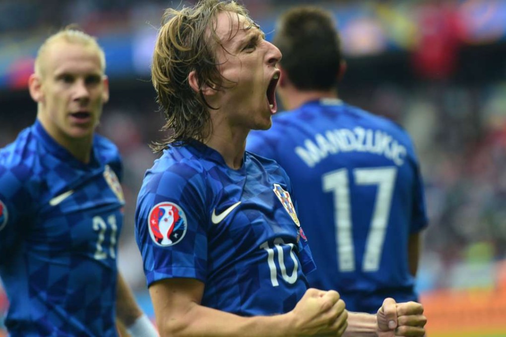 Croatia's midfielder Luka Modric celebrates. Photo: AFP