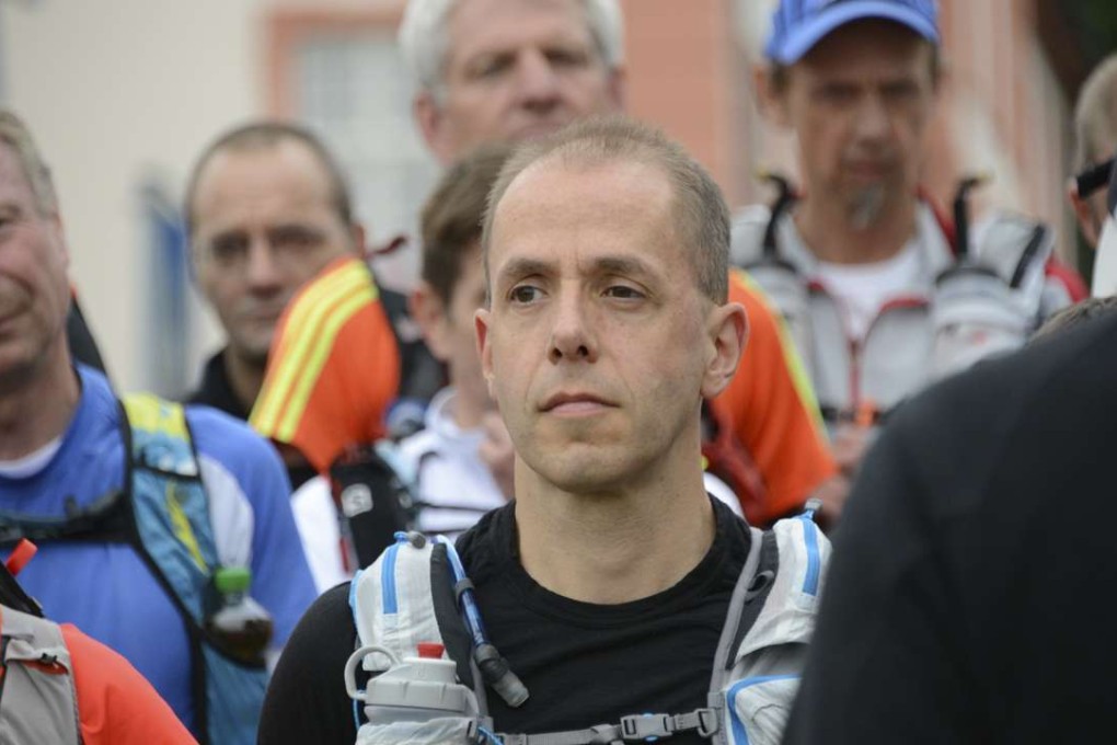 Andre Blumberg at the start of WiBoLT, the fourth and final race of the Millennium Quest, the German ultrarunning grand slam. Photo: Patchanida Pongsubkarun