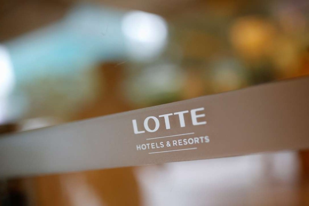 South Korean company Hotel Lotte , Co., which has filed for the country’s biggest public offering ever, acquired the New York Palace hotel for US$850 million last year. Photo: Reuters The logo of Lotte Hotel is seen at a Lotte Hotel in Seoul, South Korea, June 7, 2016. REUTERS/Kim Hong-Ji/File Photo