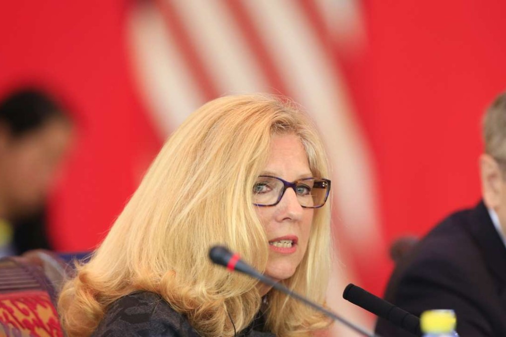 US Homeland Security Department Undersecretary Suzanne Spaulding pictured during the talks in Beijing. Photo: AP