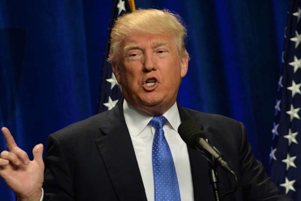 Republican Presidential candidate Donald Trump sin Manchester, New Hampshire. Photo: AFP