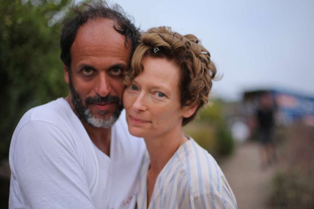 Luca Guadagnino and Tilda Swinton in A Bigger Splash.