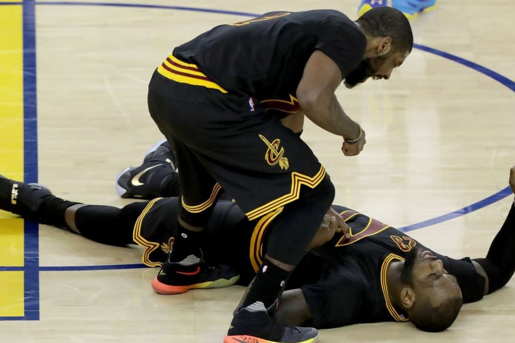 Kyrie Irving and LeBron James combined for the Cleveland Cavaliers to drag the NBA Finals series into game six. Photo: AFP