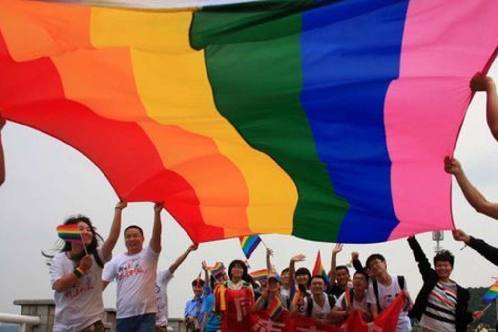 A file picture of a gay rights rally in China. Photo: SCMP Pictures