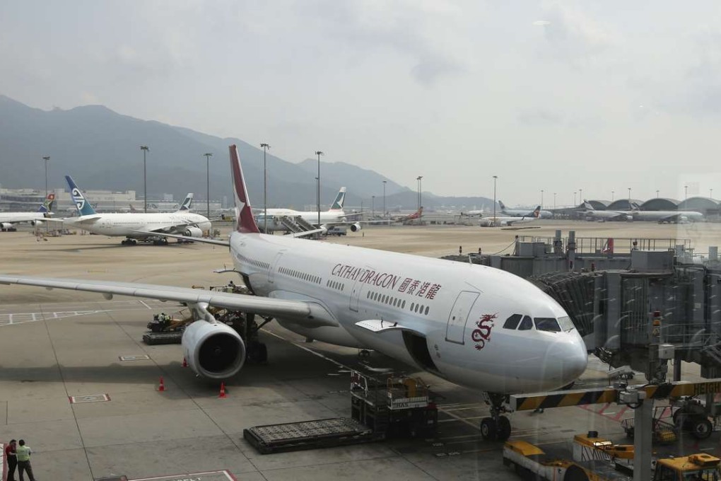 Traffic at the Hong Kong International Airport has stalled in recent months because of declining tourist interest. Photo: Edward Wong