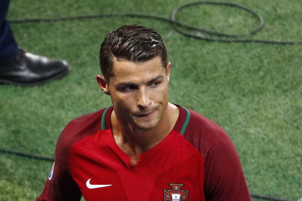Portugal's Cristiano Ronaldo was not happy after his side’s Euro 2016 draw with Iceland. Photo: Reuters