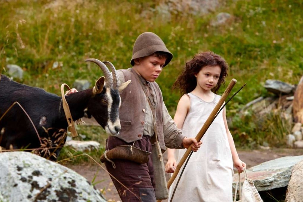 Peter (Quirin Agrippi) und Heidi (Anuk Steffen) in a scene from Alain Gsponer’s film Heidi (category I: German)