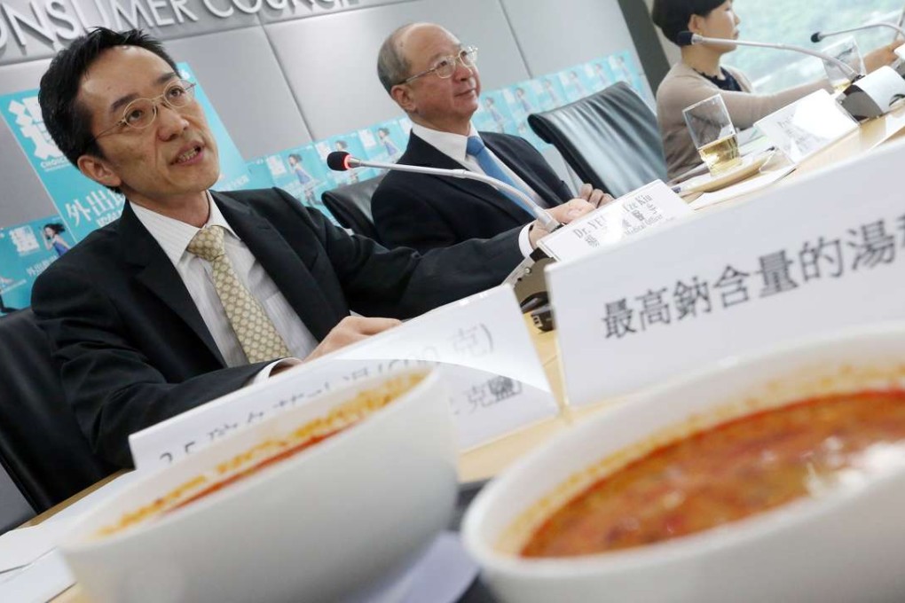 Doctor Samuel Yeung Tze-kiu said that excessive sodium consumption for prolonged periods may lead to high blood pressure, heart disease or increase the chances of stroke. Photo: K. Y. Cheng