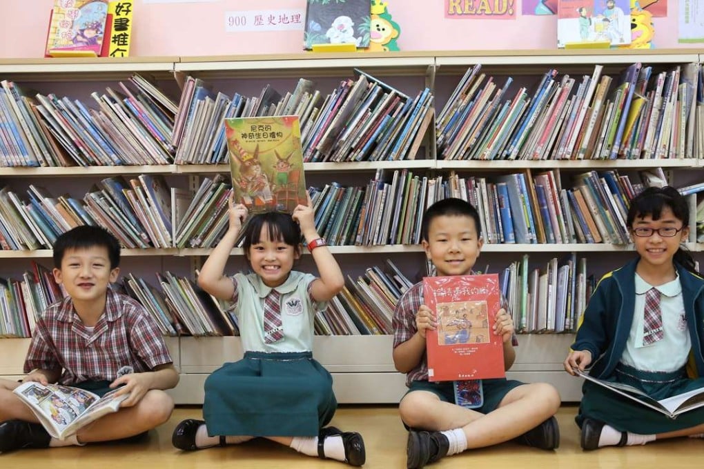 These four pupils at a school in Fanling found the maths exam too easy. Photo: Sam Tsang