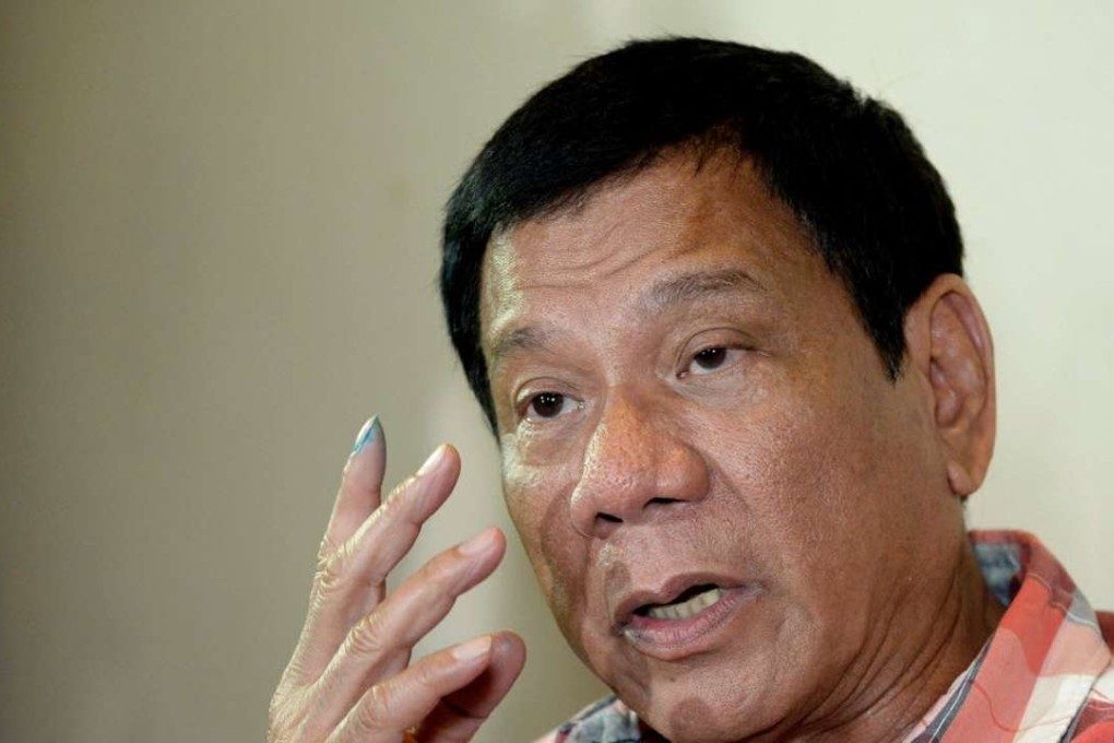 Incoming Philippine President Rodrigo Duterte wants a swift political settlement with communist rebels. Photo: AFP