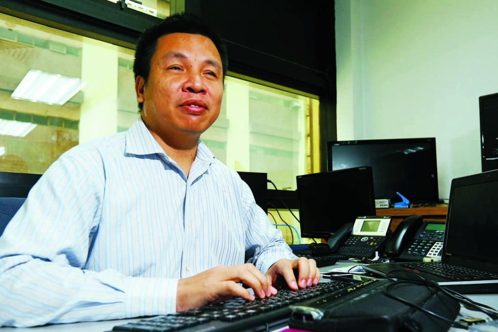 Edward Yip feels an urge to connect blind people to the colourful world out there through technology. Photo: Edmond So