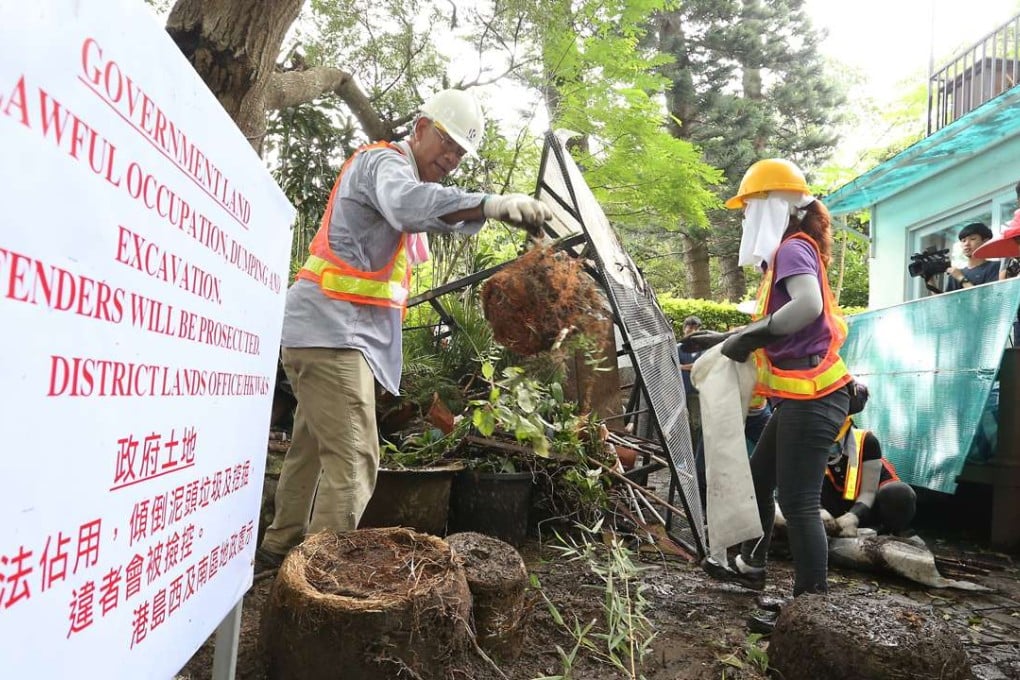 The government has made a good start by swiftly demolishing the unauthorised structures at the site over the past few days. Photo: Felix Wong