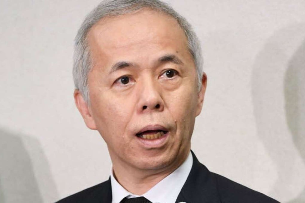 Naomi Hirose, president of TEPCO, speaks to reporters in Tokyo on Thursday after an independent probe blamed the former utility head, Masataka Shimizu, for delayed mention of Fukushima ‘meltdown’. Photo: Kyodo