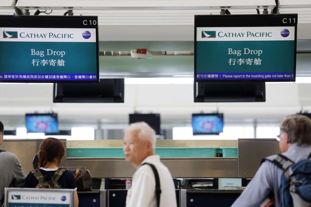 Cathay Pacific AIrways says seasonal factors and strong competition led to weaker passenger traffic last month. Photo: Dickson Lee