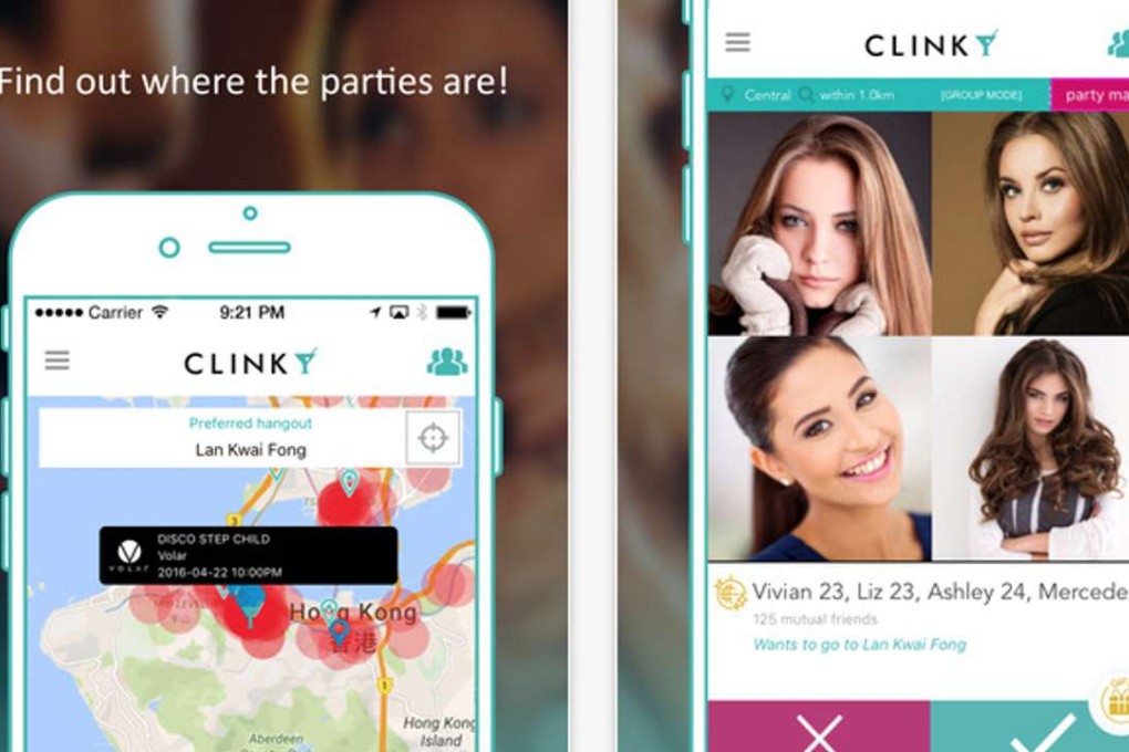 Screen grab of the Clink app.