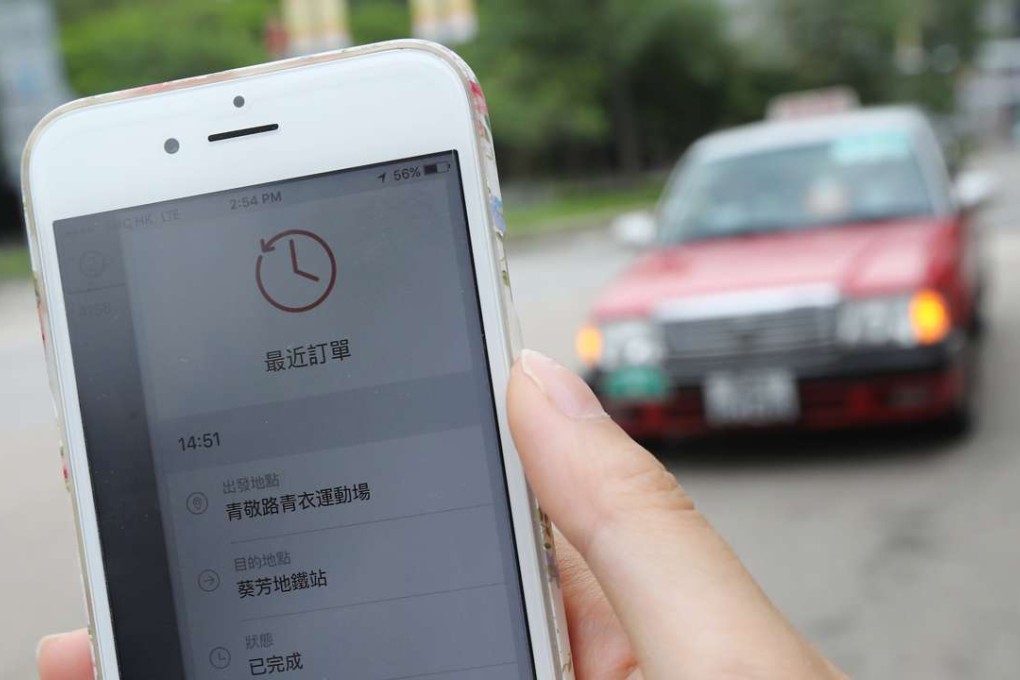 Apps are an increasing source of customers for local taxi drivers. Photo: Edward Wong