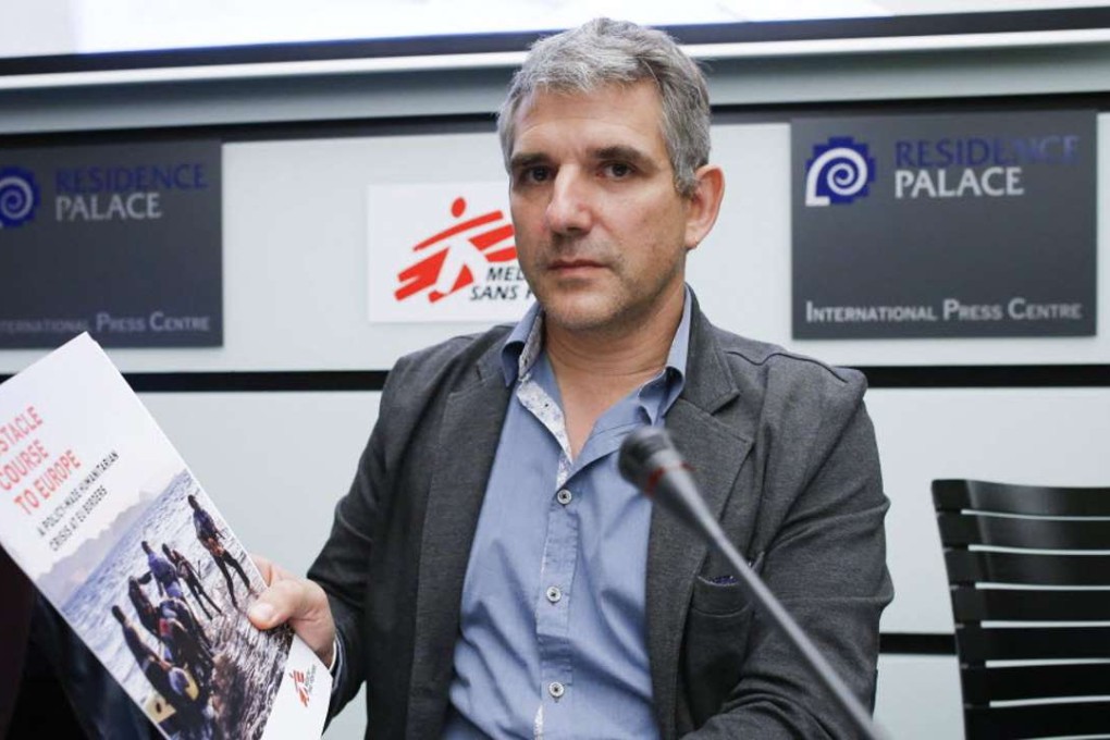 Jerome Oberreit, MSF’s International Secretary General, said the Turkey deal went against the fundamental principles of providing aid to people in need. Photo: EPA