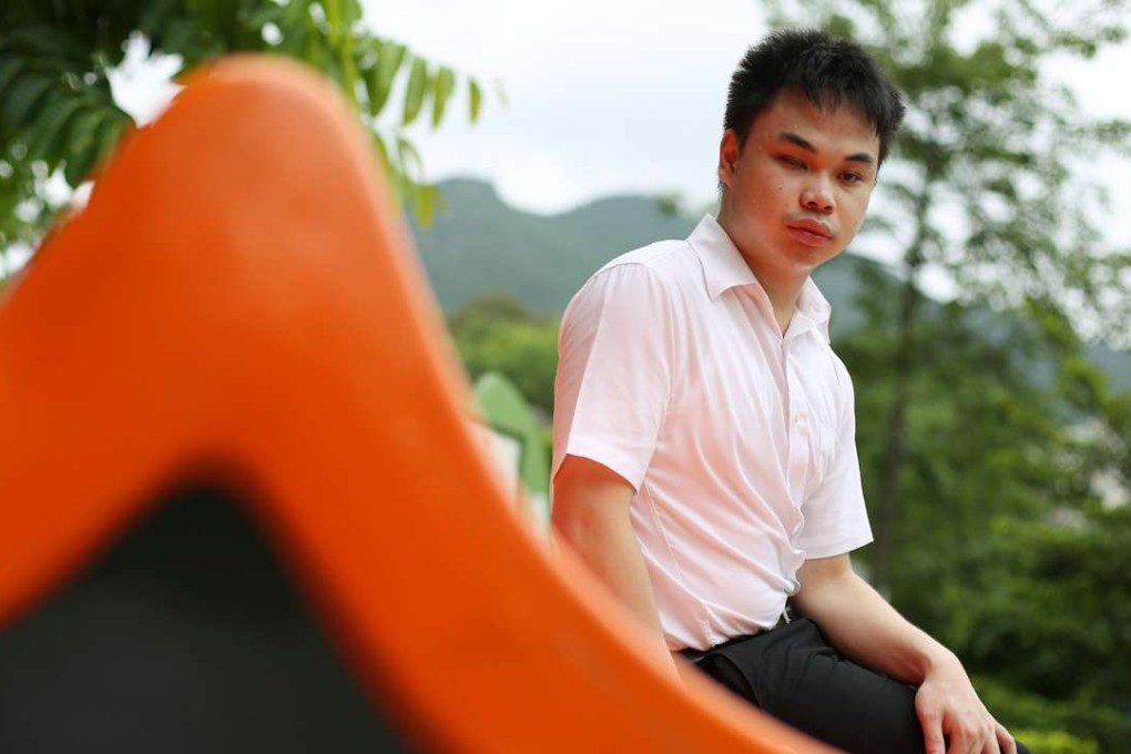 Bill Tse Sze-kin, 21, is working hard to achieve his dream to become a lawyer. Photo: Nora Tam