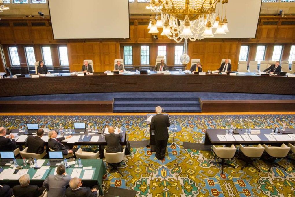 The Permanent Court of Arbitration during a jurisdictional hearing on the South China Sea case in July. Photo: Permanent Court of Arbitration