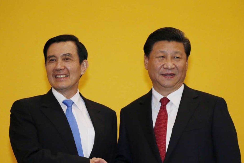 Taiwan's former president Ma Ying-jeou during his summit with President Xi Jinping in Singapore in November. Photo: Reuters
