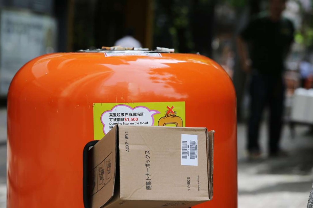 Reducing the size of bins is an odd way to kick-start a campaign that ultimately depends on citizens being more responsible about what they throw away. Photo: Sam Tsang