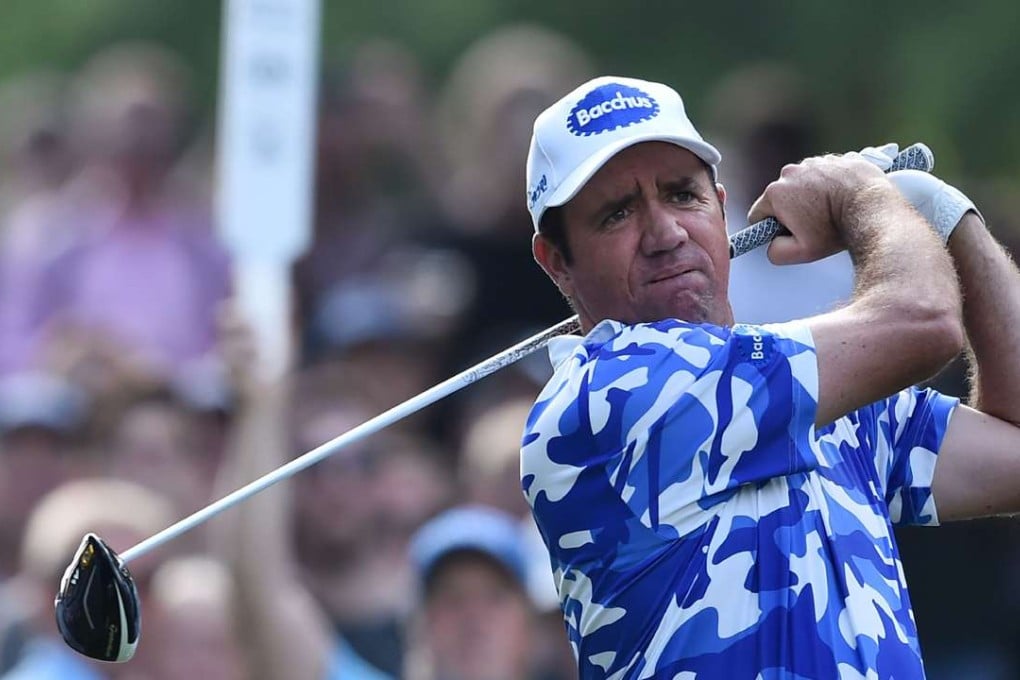 Australia's Scott Hend plays a tee shot on the 16th hole during the third day of the PGA Championship at Wentworth Golf Club in May. Photo: AFP