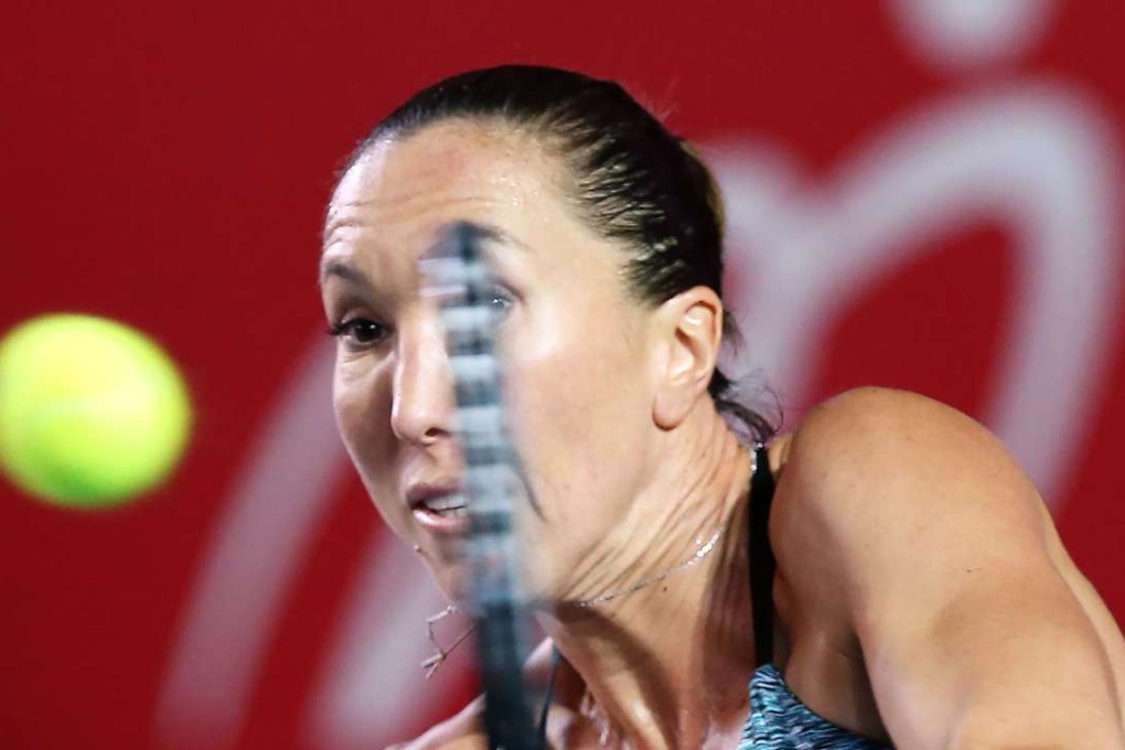 Jelena Jankovic in action at last year’s Prudential Hong Kong Tennis Open at Victoria Park. Photo: K.Y. Cheng