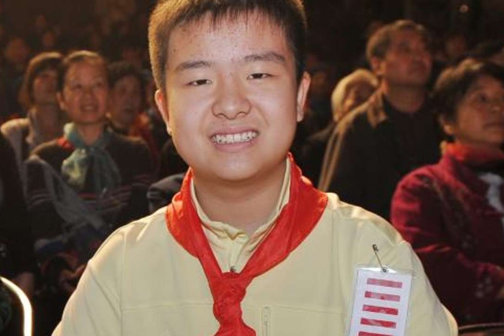 Huang Yibo, a Chinese student who has been given a special offer to enrol at Wuhan University. Photo: Thepaper.cn
